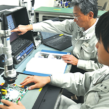生産技術・品質管理の様子