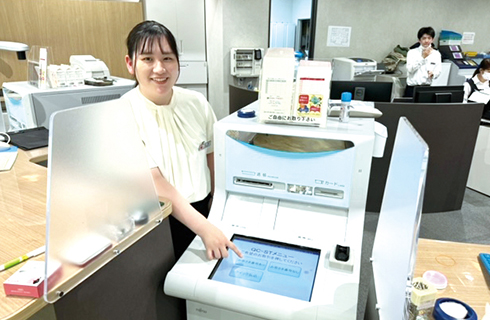 店頭業務の様子