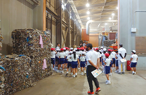 効率の良いリサイクルの提案の様子