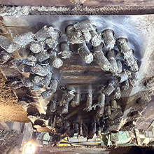 固形燃料の様子